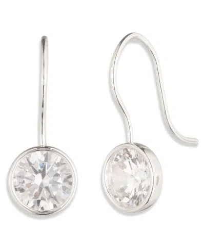 Ralph Lauren Cubic Zirconia Silver-tone Drop Earrings (also In Gold-tone)