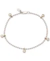 Ralph Lauren Cubic Zirconia Sterling Silver Flex Bracelet