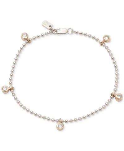 Ralph Lauren Cubic Zirconia Sterling Silver Flex Bracelet