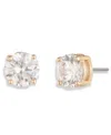 Ralph Lauren Cubic Zirconia Stud Earrings In Brown