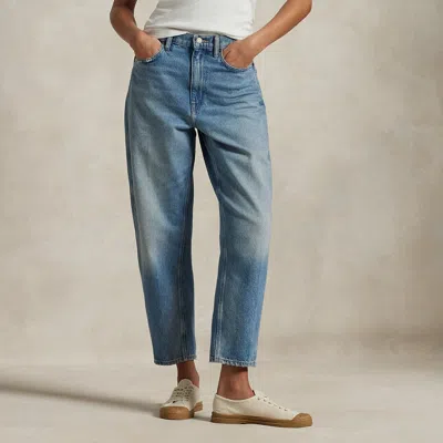 Polo Ralph Lauren Curved Tapered Jean In Alaiya Wash In Blue