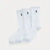 Polo Ralph Lauren Cushioned Sport Crew Sock 3-pack In White