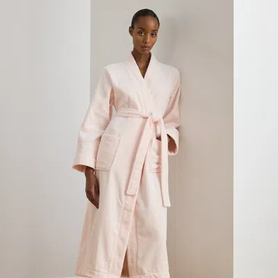 Ralph Lauren Custom Cotton Terry Cloth Robe In Pink
