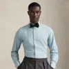 Ralph Lauren Custom Fit Chambray French Cuff Shirt In Blue
