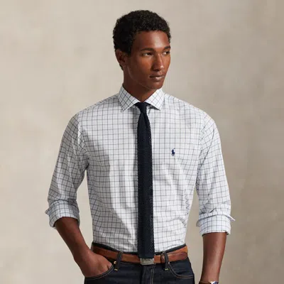 Ralph Lauren Custom Fit Checked Poplin Shirt In Multi