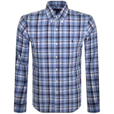 Ralph Lauren Custom Fit Long Sleeve Shirt Blue In Multi