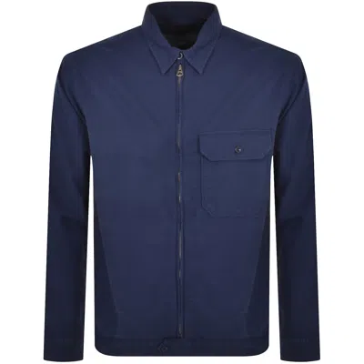 Ralph Lauren Custom Fit Overshirt Navy In Blue