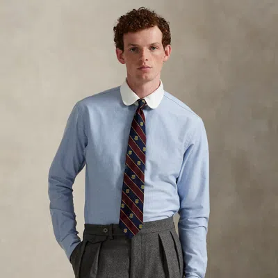 Ralph Lauren Custom Fit Oxford Shirt In Blue