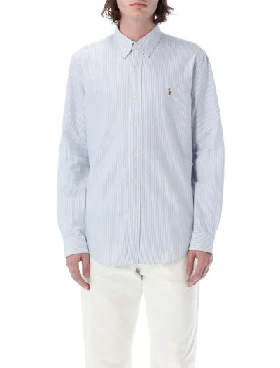 Ralph Lauren Custom Fit Shirt In Blue