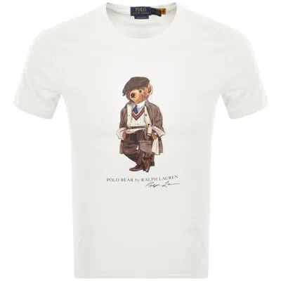 Ralph Lauren Custom Slim Bear T Shirt White