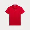 Ralph Lauren Custom Slim Fit Piqué Polo Shirt In Classic Red