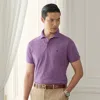 Ralph Lauren Custom Slim Fit Piqué Polo Shirt In Purple