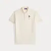 Ralph Lauren Custom Slim Fit Polo Bear Polo Shirt In Burgundy