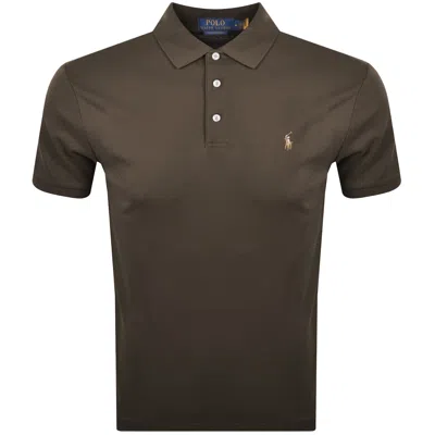 Ralph Lauren Custom Slim Fit Polo Nutmeg Brown