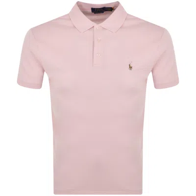 Ralph Lauren Custom Slim Fit Polo T Shirt Pink