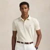 Ralph Lauren Custom Slim Fit Stretch Mesh Polo Shirt In Brown