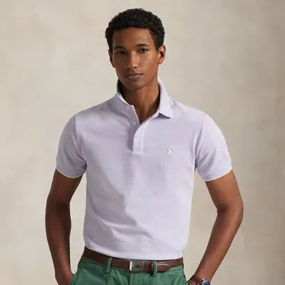 Ralph Lauren Custom Slim Fit Stretch Oxford Mesh Polo In Multi