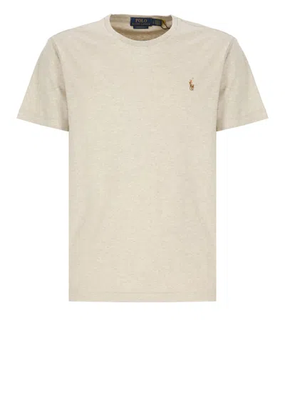 Ralph Lauren Custom Slim Fit T-shirt In Neutral