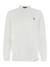 Ralph Lauren Custom Slim Fit White Polo With Classic Collar And Pony Embroidered On The Front In Cotton Man In White