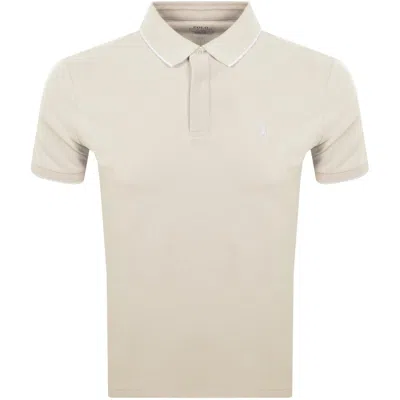 Ralph Lauren Custom Slim Polo T Shirt Beige