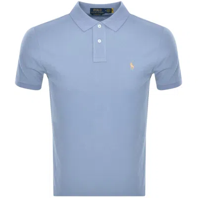 Ralph Lauren Custom Slim Polo T Shirt Blue