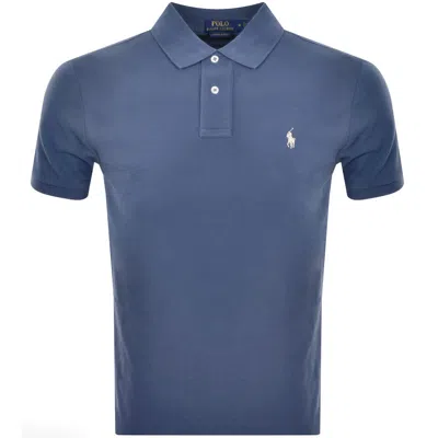 Ralph Lauren Collared Short Sleeves Polo Shirt In Blue