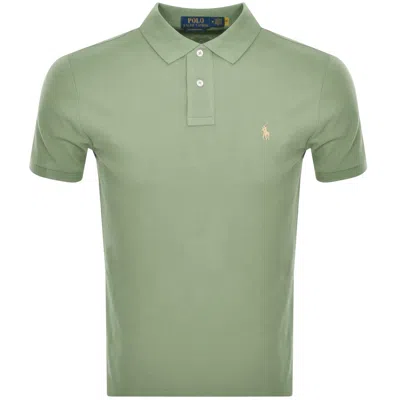 Ralph Lauren Custom Slim Polo T Shirt Green