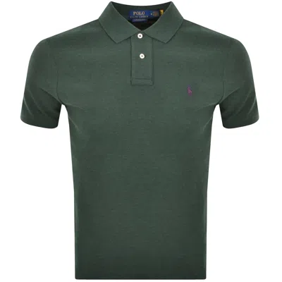 Ralph Lauren Custom Slim Polo T Shirt Green
