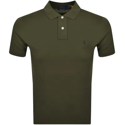 Ralph Lauren Custom Slim Polo T Shirt Green