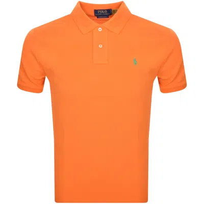 Ralph Lauren Custom Slim Polo T Shirt Orange