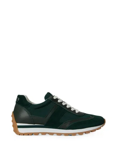 Ralph Lauren Dani Colour-blocked Sneakers In Green