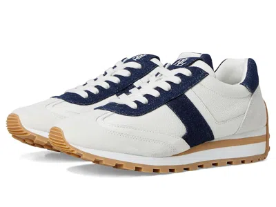 Ralph Lauren Dani Denim-trim Leather Suede Sneakers