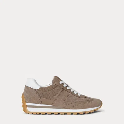 Ralph Lauren Dani Perforated Suede Sneaker