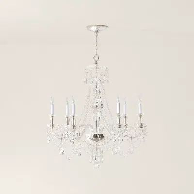 Ralph Lauren Daniela Wide 1-tier Chandelier In White