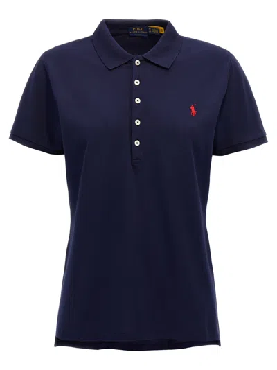Polo Ralph Lauren Slim Fit Stretch Polo Shirt In Blue