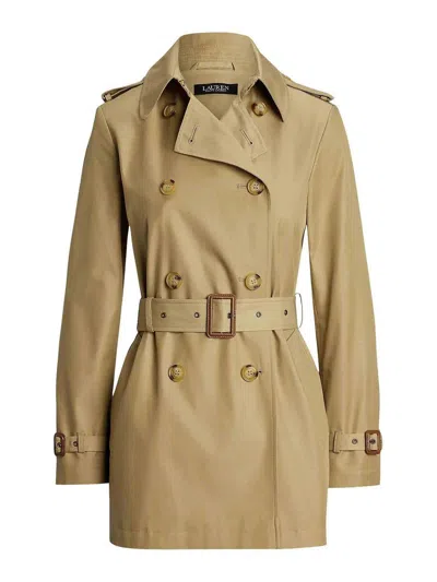 Ralph Lauren Db Blt Tr30 Lined Coat In Brown