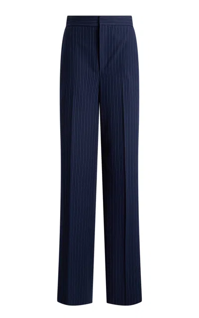 Ralph Lauren Dean Ii Striped Straight-leg Pants In Multi