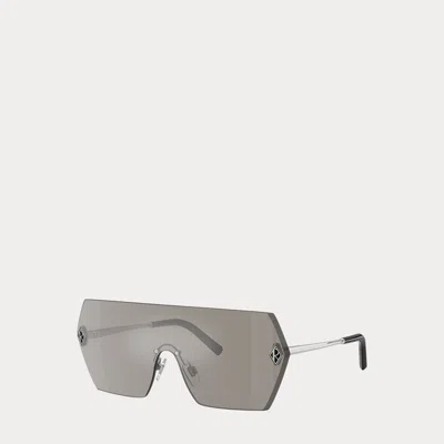 Ralph Lauren Deco Ralph's Club Harper Sunglasses In Grey Silver Mirror In Purple