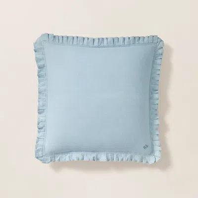 Ralph Lauren Delaney Throw Pillow In Chambray In Blue