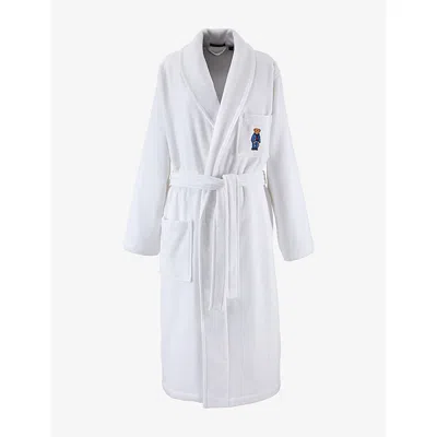 Ralph Lauren Denim Bear Cotton-terry Bathrobe White