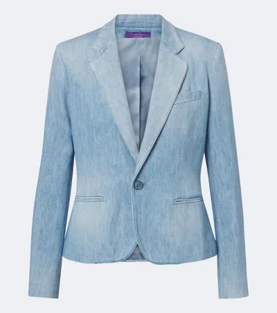 Ralph Lauren Denim Blazer In Blue