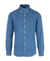 Polo Ralph Lauren Slim Fit Denim Shirt In Blue