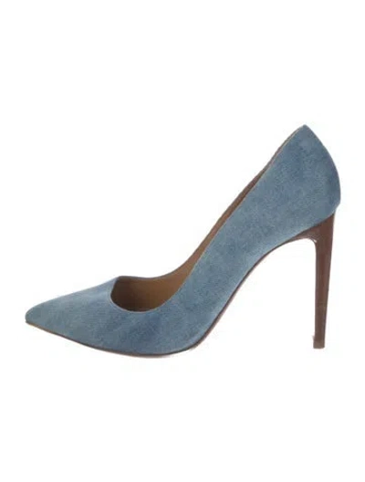 Pre-owned Ralph Lauren Denim Pumps In Blue
