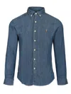 Ralph Lauren Denim Shirt In Blue