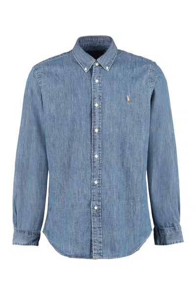 Ralph Lauren Denim Shirt In Blue