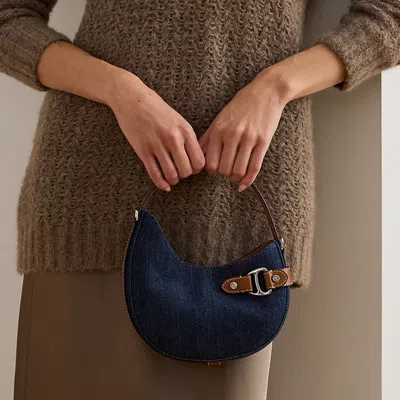 Ralph Lauren Denim Small Tasha Crossbody Bag