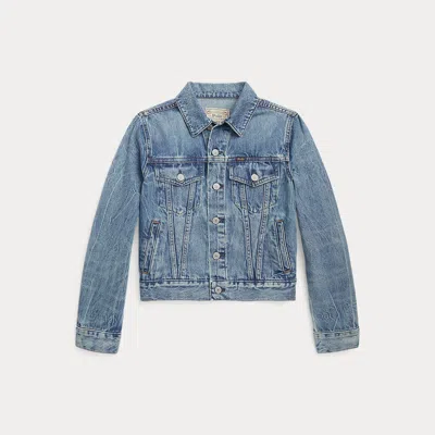 Ralph Lauren Kids' Denim Trucker Jacket In Timmons Wash In Blue