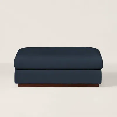 Ralph Lauren Desert Modern Cocktail Ottoman In Blue