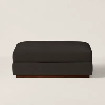 Ralph Lauren Desert Modern Cocktail Ottoman In Brown