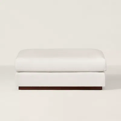 Ralph Lauren Desert Modern Cocktail Ottoman In White
